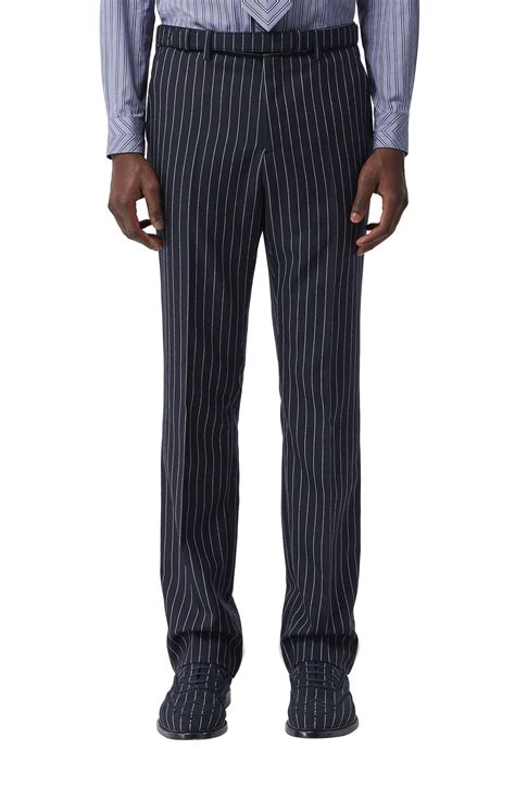 burberry navy pinstripe suit